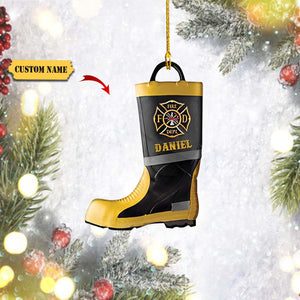 Shaped Ornament - FireFighter Boots - Nvc97 Christmas Ornament, Ornament Decoration, Ornament Christmas