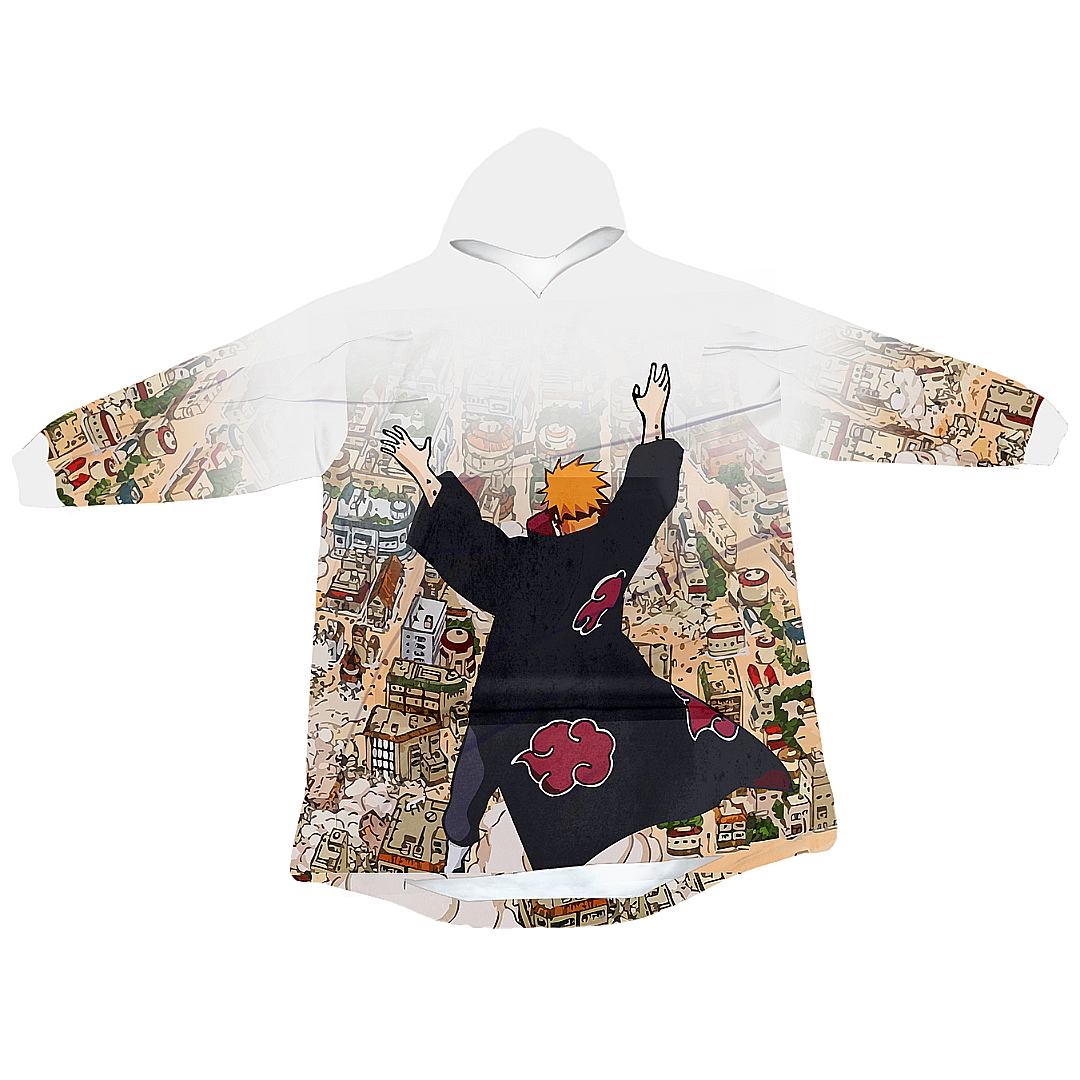 Shinra Tensei Hoodie Blanket