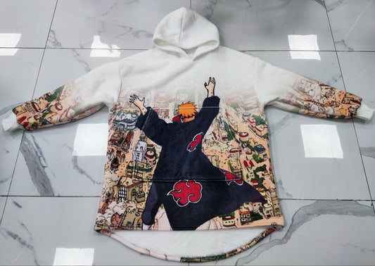 Shinra Tensei Hoodie Blanket