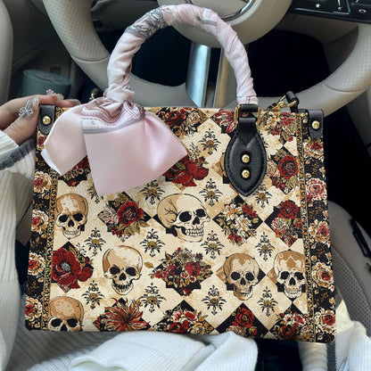 Leather Bag Gothic Rose