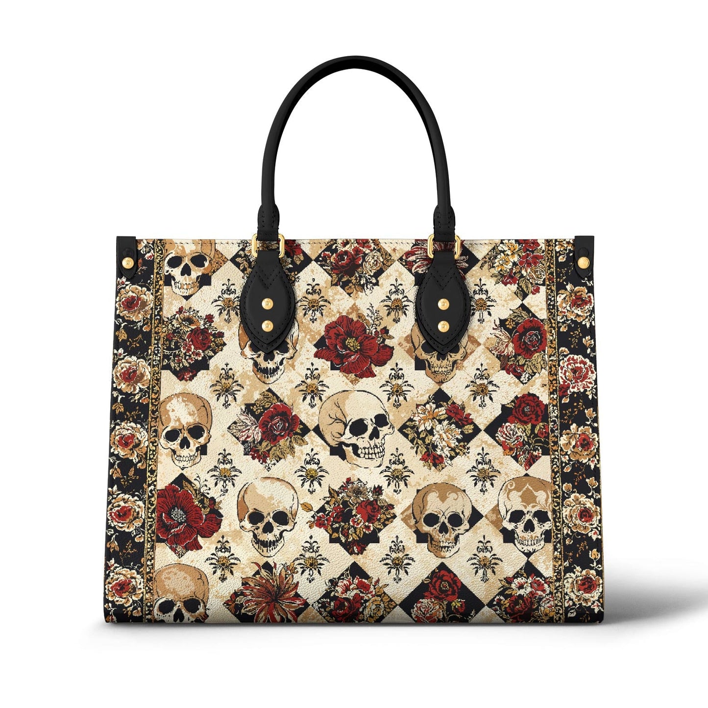 Leather Bag Gothic Rose