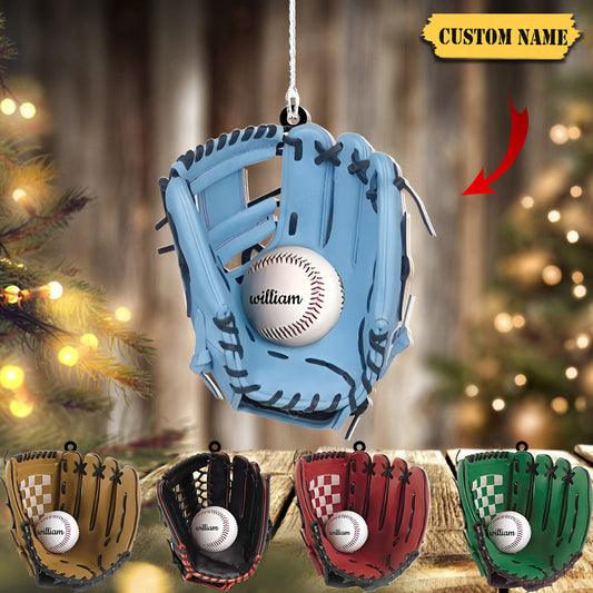 Softball Acrylic Ornament, girls softball ornaments, Gift For Softball Player, American Softball Christmas ornament, Ornament Decoration, Ornament For Gift, Ornament Christmas