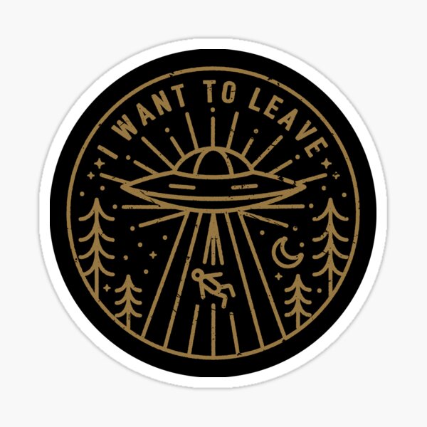 I Want To Leave - Pocket Sticker