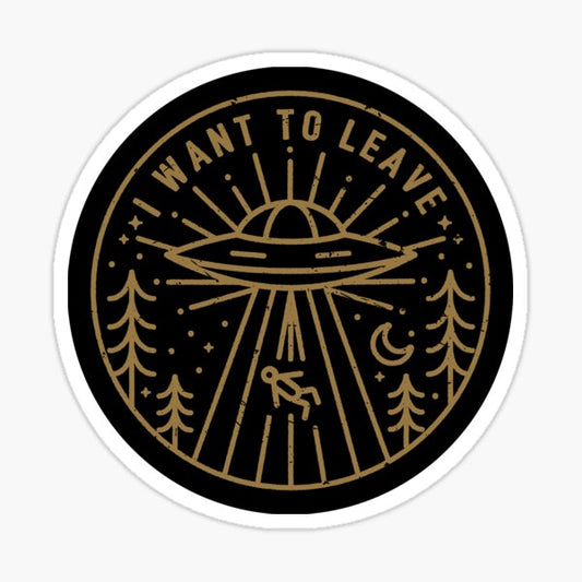 I Want To Leave - Pocket Sticker
