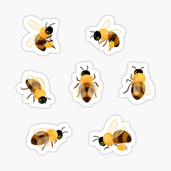 Honey bees Sticker