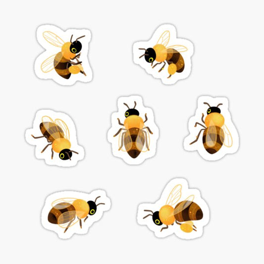 Honey bees Sticker