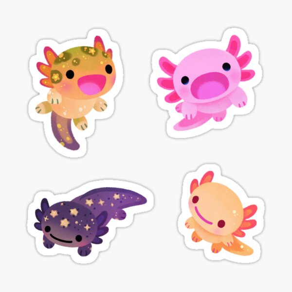 Happy axolotl Sticker