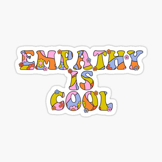 Empathy is Cool - The Peach Fuzz Sticker