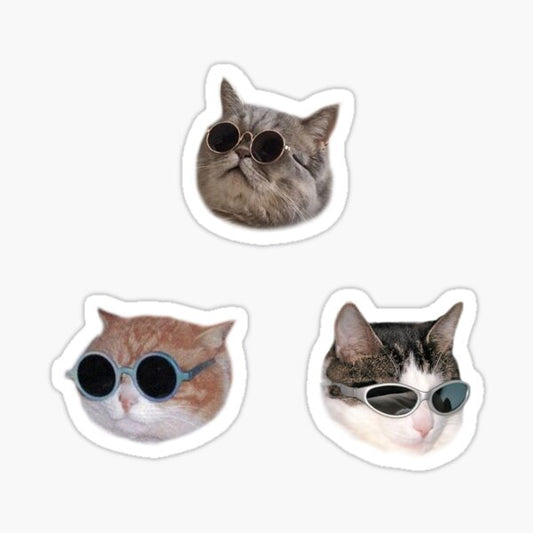 Cool Kitties Sticker-pack Sticker