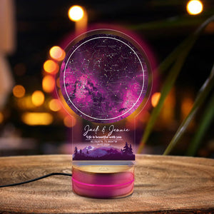 Custom Star Map By Date Night Light, The Night We Met Star Map Night Lights, Custom Couples Gift,Personalized Anniversary Gift For Her & Him