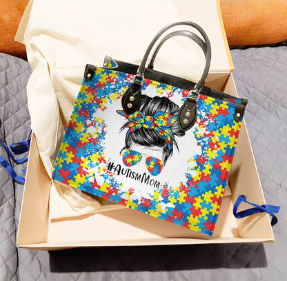 Leather Bag Autism Mom Lovely