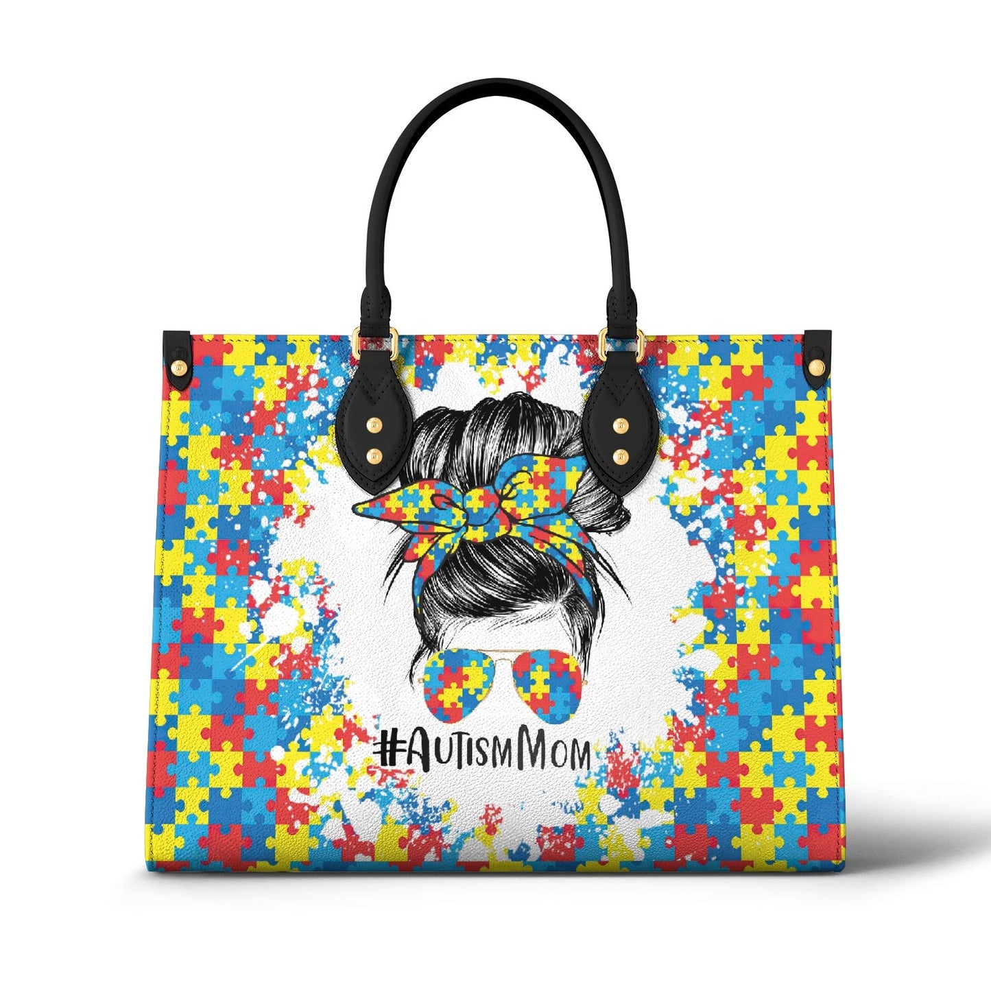Leather Bag Autism Mom Lovely