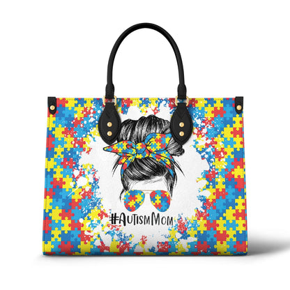 Leather Bag Autism Mom Lovely