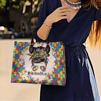 Leather Bag Autism Mom Lovely