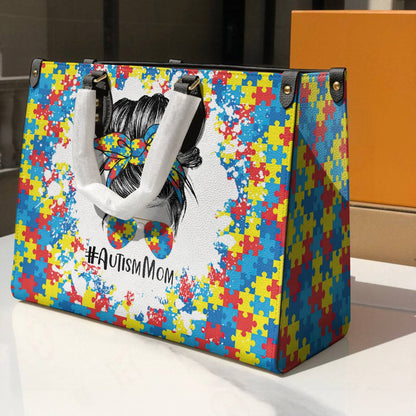 Leather Bag Autism Mom Lovely