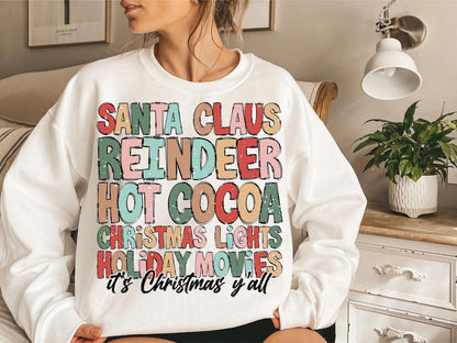 Santa Claus Retro Christmas Sweatshirt Christmas, Santa Claus Sweatshirt, Christmas For Gift, Sweater Christmas