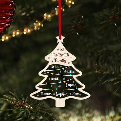 Ornáid Teaghlaigh Saincheaptha, Ainm Teaghlaigh Ornáid Crann Nollag, Ornáid Crann Ainm Teaghlaigh, Ainm Crann Nollag, 2023 Ornáid Nollag