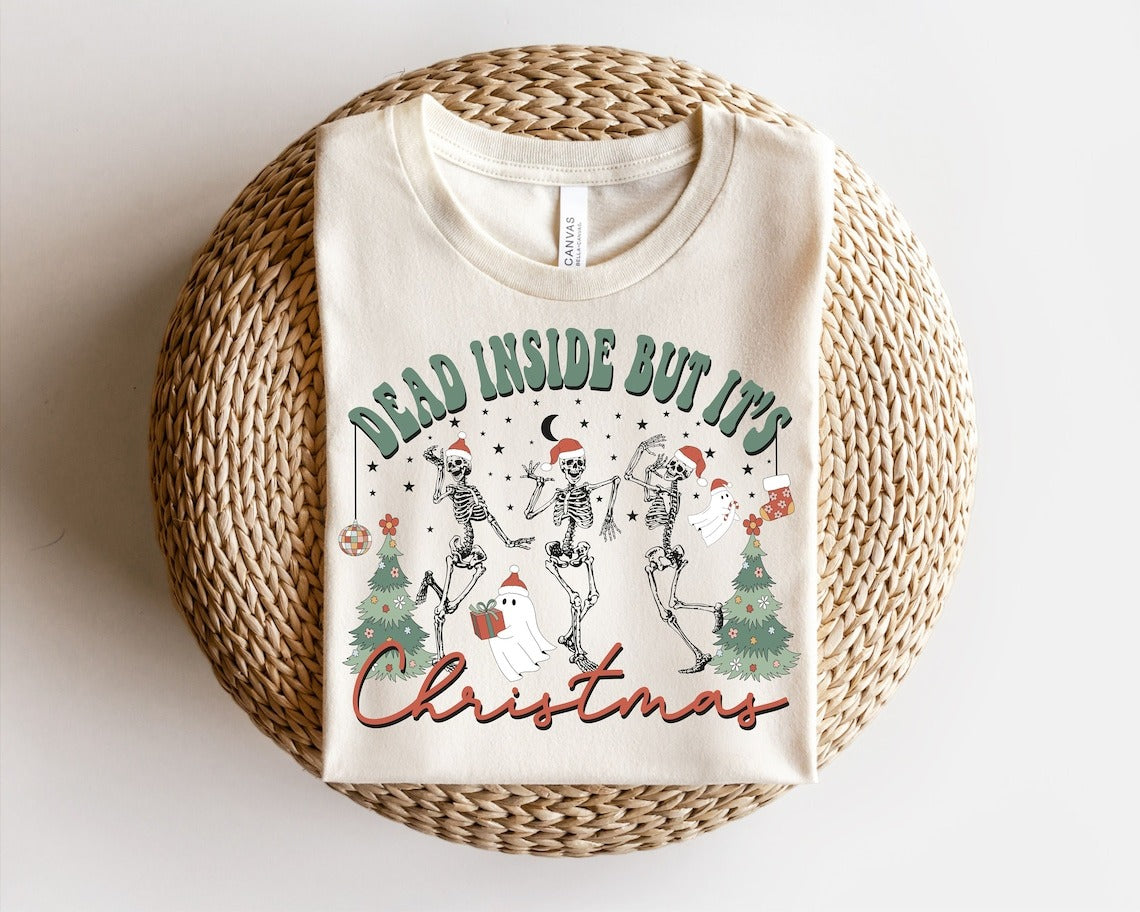 Dead Inside But It's Christmas T-shirt,, Sweatshirt Christmas, Sweater Christmas, Christmas For Gift, Sweatshirt Christmas