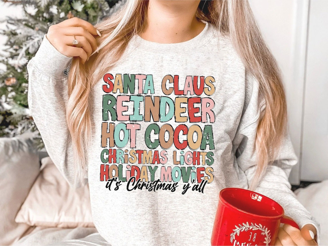 Santa Claus Retro Christmas Sweatshirt Christmas, Santa Claus Sweatshirt, Christmas For Gift, Sweater Christmas