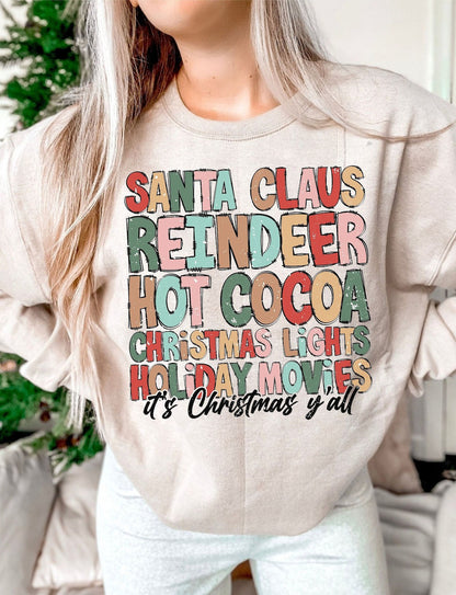 Santa Claus Retro Christmas Sweatshirt Christmas, Santa Claus Sweatshirt, Christmas For Gift, Sweater Christmas