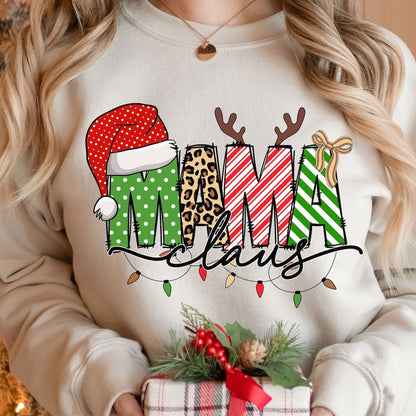 Christmas Mama T-shirt, Mama Claus Sweatshirt, Retro Christmas Sweatshirt, Christmas Mama, Mama Sweatshirt