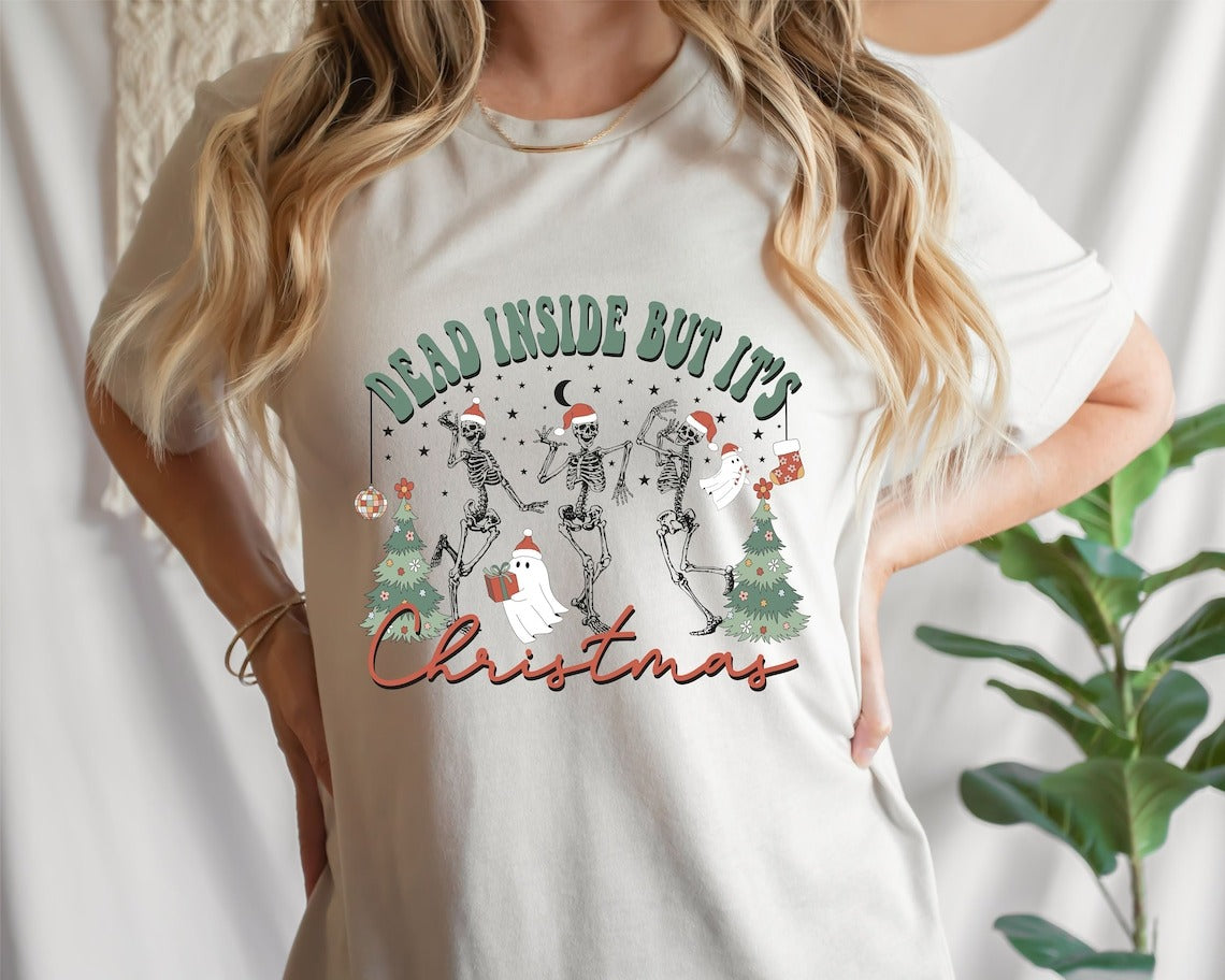 Dead Inside But It's Christmas T-shirt,, Sweatshirt Christmas, Sweater Christmas, Christmas For Gift, Sweatshirt Christmas