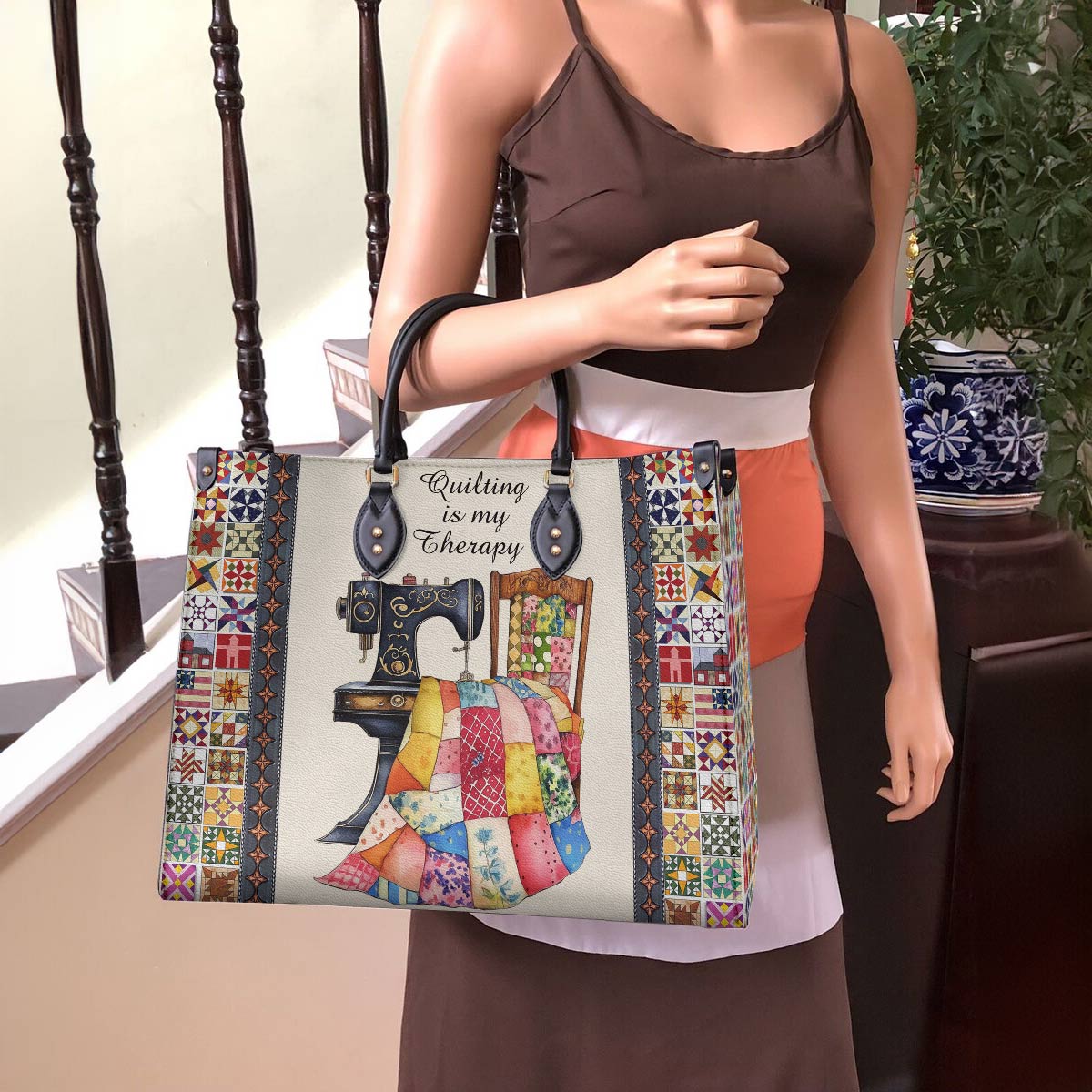 Leather Bag Quilting Is My Therapy