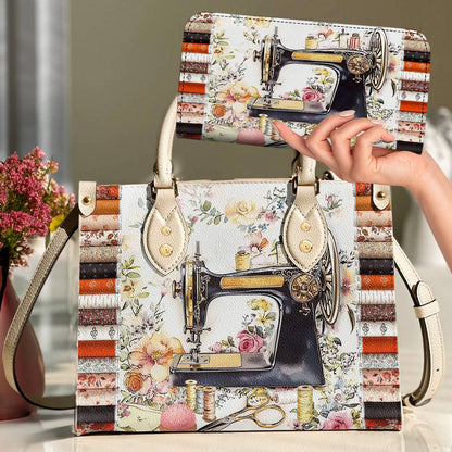Lorva Personalized Sewing Leather Bag Vintage Bloom