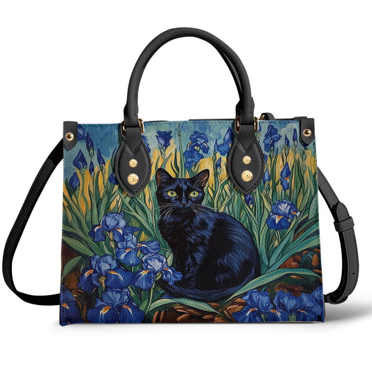 Leather Bag Iris Garden of Quiet Magic
