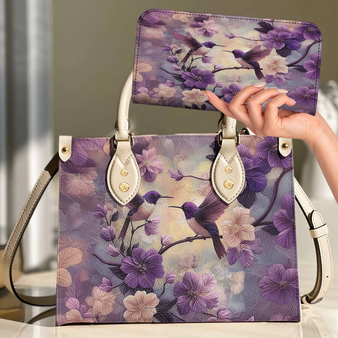 Leather Bag Ethereal Flutter