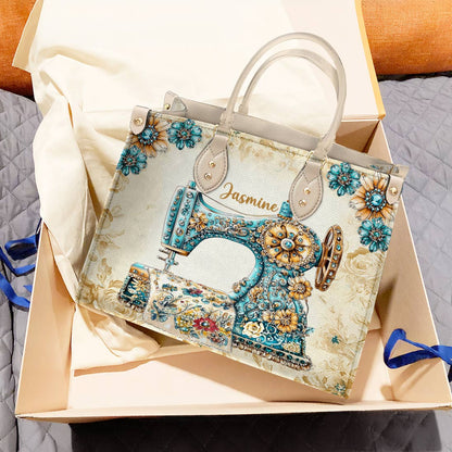 Lorva Personalized Sewing Leather Bag Baroque Bloom