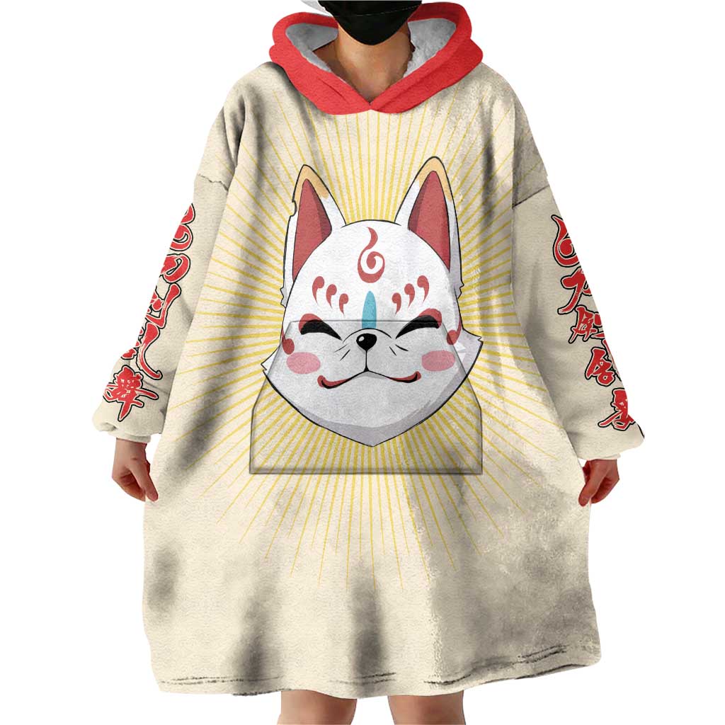 Cute Foxes Touken Ranbu Wearable Blanket Hoodie Japan Anime Style TS04