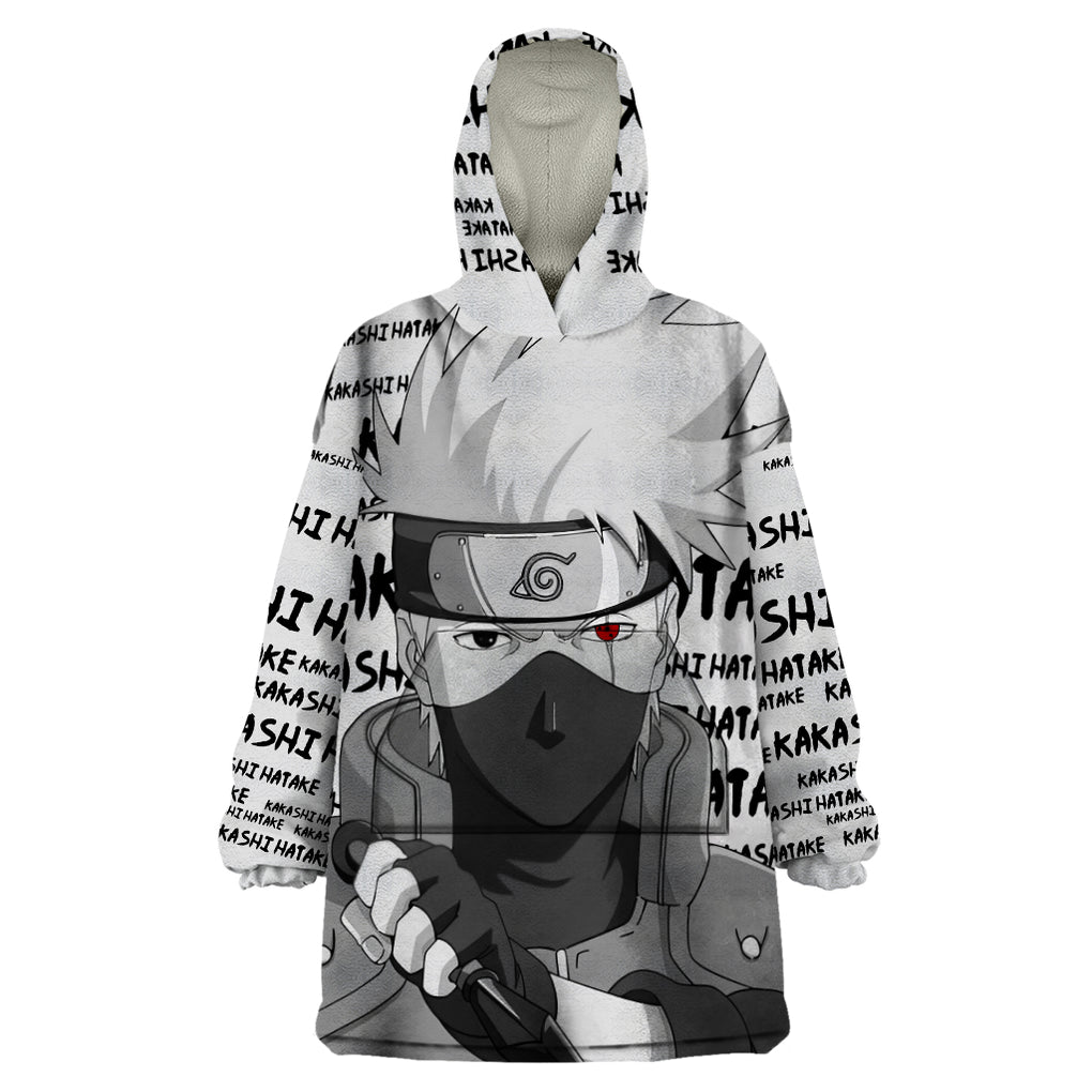 Kakashi Hatake - Anime Style Manga Wearable Blanket Hoodie TS04