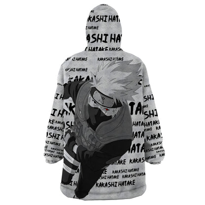 Kakashi Hatake - Anime Style Manga Wearable Blanket Hoodie TS04