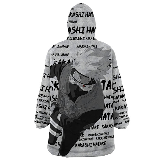 Kakashi Hatake - Anime Style Manga Wearable Blanket Hoodie TS04