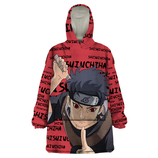 Shisui Uchiha - Style Manga Wearable Blanket Hoodie TS04