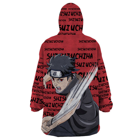 Shisui Uchiha - Style Manga Wearable Blanket Hoodie TS04