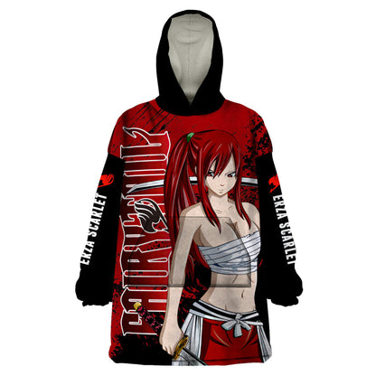Erza Scarlet Wearable Blanket Hoodie Fairy Tail TS04