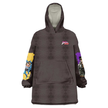 Stardust Crusaders Jojos Bizarre Adventure Wearable Blanket Hoodie Japan Anime Style TS04