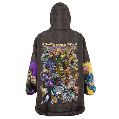 Stardust Crusaders Jojos Bizarre Adventure Wearable Blanket Hoodie Japan Anime Style TS04