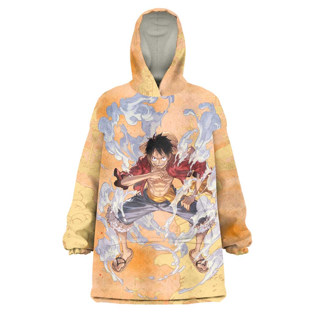 Monkey D. Luffy - One Piece Wearable Blanket Hoodie Anime Style TS04