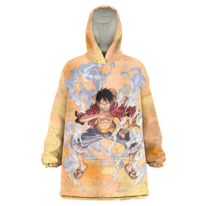 Monkey D. Luffy - One Piece Wearable Blanket Hoodie Anime Style TS04