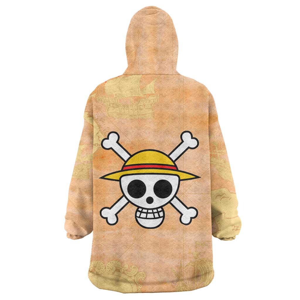 Monkey D. Luffy - One Piece Wearable Blanket Hoodie Anime Style TS04