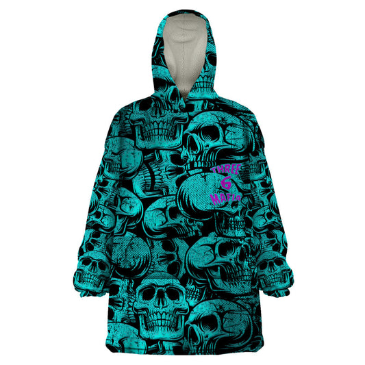 Three 6 Mafia Skull Wearable Blanket Hoodie Three 6 Mafia TS04
