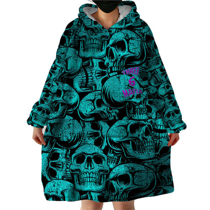 Three 6 Mafia Skull Wearable Blanket Hoodie Three 6 Mafia TS04