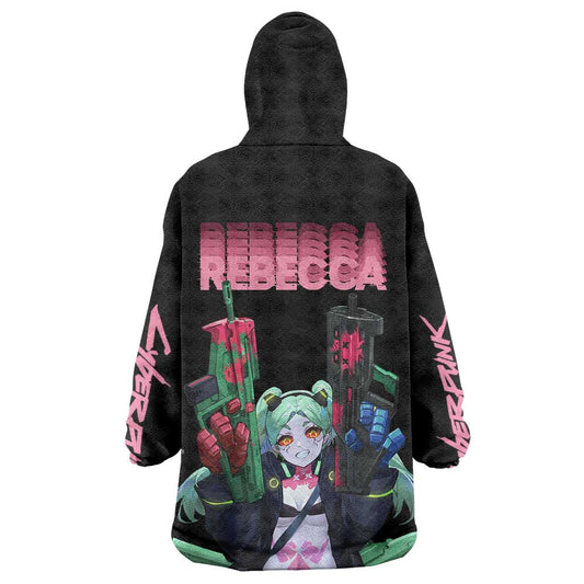 Rebecca - Cyberpunk Edgerunners Wearable Blanket Hoodie Anime Style TS04