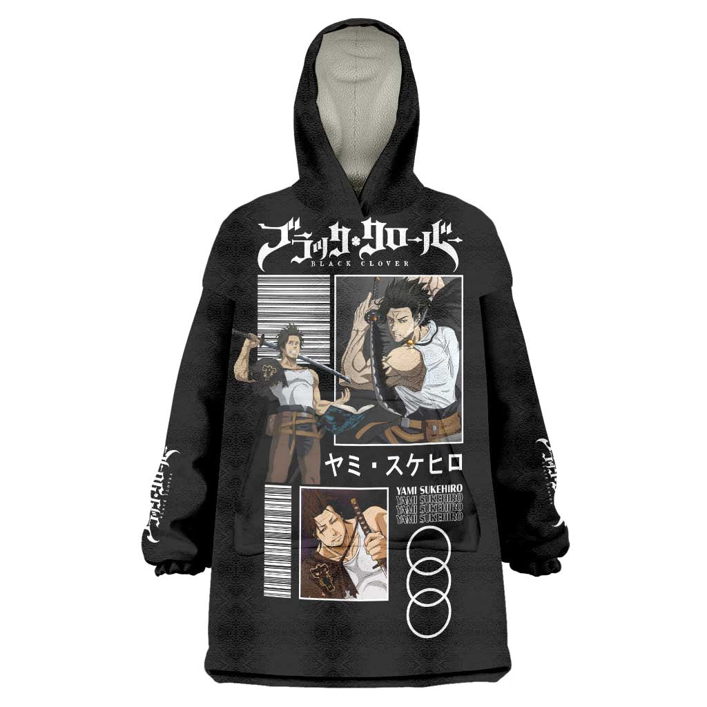 Yami Sukehiro - Black Clover Wearable Blanket Hoodie Anime Style TS04