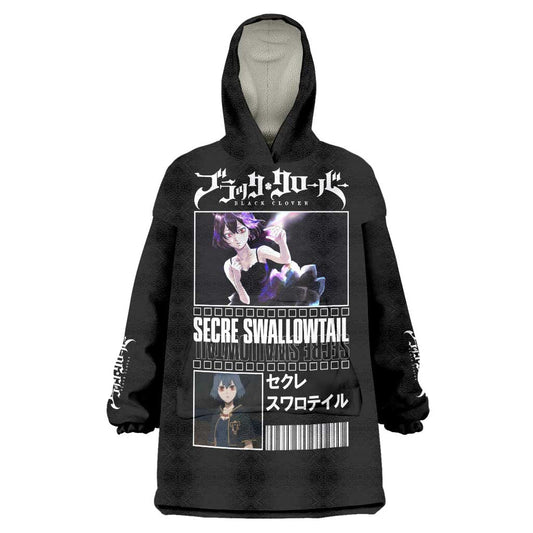 Secre Swallowtail - Black Clover Wearable Blanket Hoodie Anime Style TS04