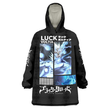 Luck Voltia - Black Clover Wearable Blanket Hoodie Anime Style TS04