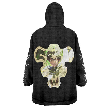 Yuno Grinberryall - Black Clover Wearable Blanket Hoodie Anime Style TS04